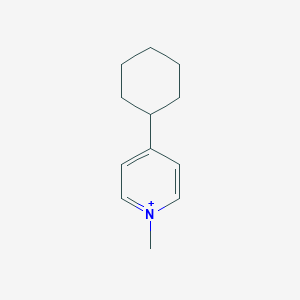 molecular formula C12H18N+ B052640 1-Methyl-4-cyclohexylpyridinium CAS No. 122861-46-5