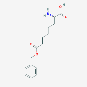 molecular formula C15H21NO4 B052641 (S)-2-Amino-8-(benzyloxy)-8-oxooctanoic acid CAS No. 116052-00-7