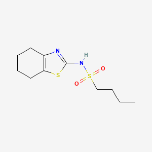 molecular formula C11H18N2O2S2 B5264288 N-(4,5,6,7-tetrahydro-1,3-benzothiazol-2-yl)butane-1-sulfonamide 