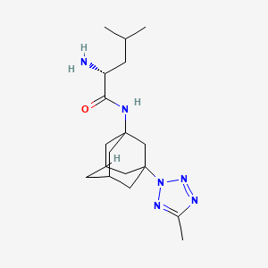 molecular formula C18H30N6O B5264552 N~1~-[3-(5-methyl-2H-tetrazol-2-yl)-1-adamantyl]-D-leucinamide 