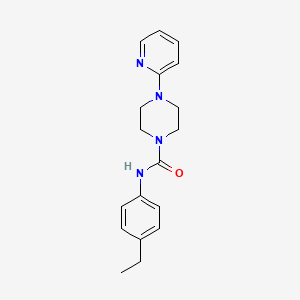 molecular formula C18H22N4O B5264664 N-(4-ethylphenyl)-4-(pyridin-2-yl)piperazine-1-carboxamide 