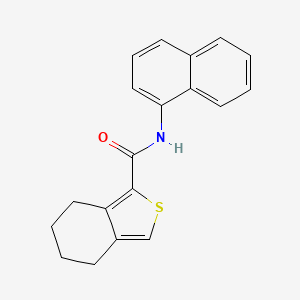molecular formula C19H17NOS B5264845 N-(naphthalen-1-yl)-4,5,6,7-tetrahydro-2-benzothiophene-1-carboxamide 