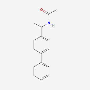 molecular formula C16H17NO B5264959 N-[1-(4-phenylphenyl)ethyl]acetamide 