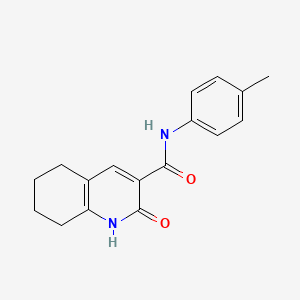 molecular formula C17H18N2O2 B5265222 N-(4-methylphenyl)-2-oxo-1,2,5,6,7,8-hexahydroquinoline-3-carboxamide 