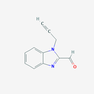 molecular formula C11H8N2O B052658 1-(prop-2-yn-1-yl)-1H-benzo[d]imidazole-2-carbaldehyde CAS No. 118469-12-8
