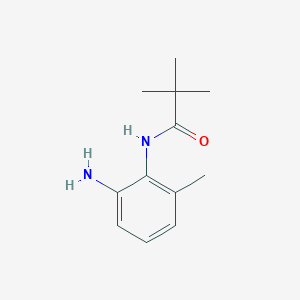 molecular formula C12H18N2O B5265957 N-(2-amino-6-methylphenyl)-2,2-dimethylpropanamide 