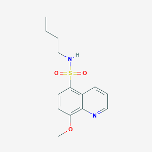 molecular formula C14H18N2O3S B5266085 N-butyl-8-methoxyquinoline-5-sulfonamide 