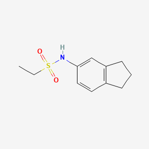 molecular formula C11H15NO2S B5266561 N-(2,3-dihydro-1H-inden-5-yl)ethanesulfonamide 