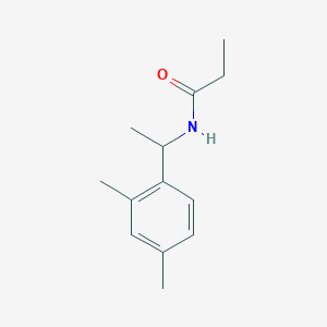 molecular formula C13H19NO B5266587 N-[1-(2,4-dimethylphenyl)ethyl]propanamide 