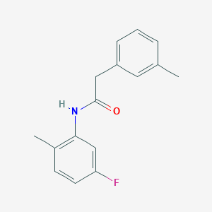 molecular formula C16H16FNO B5266612 N-(5-fluoro-2-methylphenyl)-2-(3-methylphenyl)acetamide 