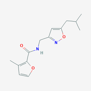 molecular formula C14H18N2O3 B5266752 N-[(5-isobutylisoxazol-3-yl)methyl]-3-methyl-2-furamide 