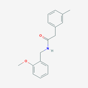 molecular formula C17H19NO2 B5267247 N-[(2-methoxyphenyl)methyl]-2-(3-methylphenyl)acetamide 