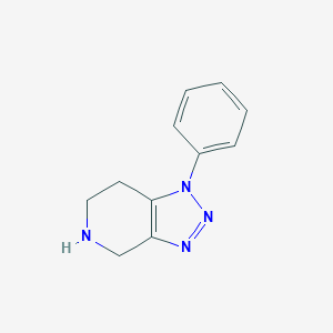 molecular formula C11H12N4 B052674 1-Phenyl-4,5,6,7-tetrahydro-1H-[1,2,3]triazolo[4,5-c]pyridine CAS No. 98175-84-9