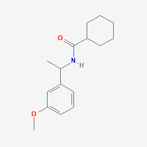 molecular formula C16H23NO2 B5267676 N-[1-(3-methoxyphenyl)ethyl]cyclohexanecarboxamide 