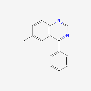 molecular formula C15H12N2 B5268318 6-methyl-4-phenylquinazoline 