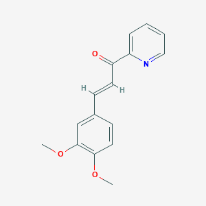 molecular formula C16H15NO3 B5268370 3-(3,4-dimethoxyphenyl)-1-(pyridin-2-yl)prop-2-en-1-one 