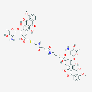 molecular formula C62H70N4O22S2 B052684 Bis(14-thiadaunomycin) CAS No. 116978-91-7