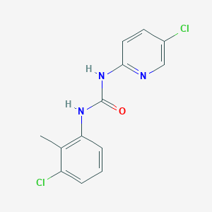 molecular formula C13H11Cl2N3O B5268493 1-(3-Chloro-2-methyl-phenyl)-3-(5-chloropyridin-2-yl)-urea 