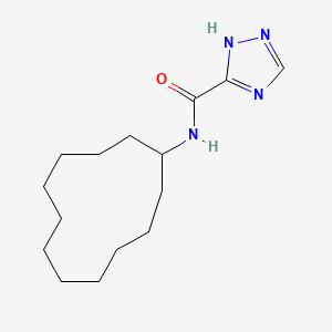 molecular formula C15H26N4O B5268578 N-cyclododecyl-1H-1,2,4-triazole-3-carboxamide 