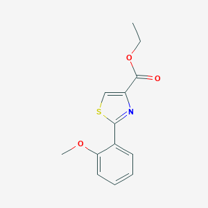 molecular formula C13H13NO3S B052690 Ethyl 2-(2-methoxyphenyl)thiazole-4-carboxylate CAS No. 115299-16-6