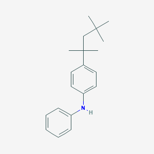 molecular formula C20H27N B052697 苯胺，N-苯基-ar-(1,1,3,3-四甲基丁基)- CAS No. 68921-45-9