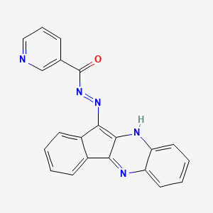 molecular formula C21H13N5O B5270894 N'-11H-indeno[1,2-b]quinoxalin-11-ylidenenicotinohydrazide 