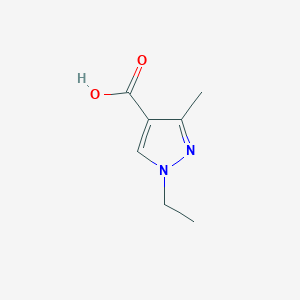 molecular formula C7H10N2O2 B052709 1-乙基-3-甲基-1H-吡唑-4-羧酸 CAS No. 113131-46-7