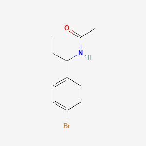 molecular formula C11H14BrNO B5271012 N-[1-(4-bromophenyl)propyl]acetamide CAS No. 5216-29-5