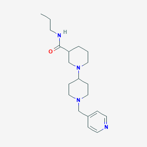 molecular formula C20H32N4O B5271032 N-propyl-1'-(pyridin-4-ylmethyl)-1,4'-bipiperidine-3-carboxamide 