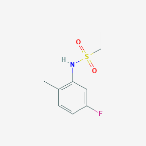 molecular formula C9H12FNO2S B5271170 N-(5-fluoro-2-methylphenyl)ethanesulfonamide 