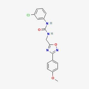 molecular formula C17H15ClN4O3 B5271310 N-(3-chlorophenyl)-N'-{[3-(4-methoxyphenyl)-1,2,4-oxadiazol-5-yl]methyl}urea 