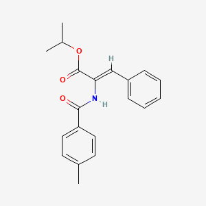 molecular formula C20H21NO3 B5271360 propan-2-yl (Z)-2-[(4-methylbenzoyl)amino]-3-phenylprop-2-enoate 