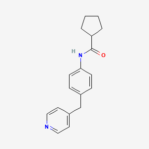 molecular formula C18H20N2O B5271739 N-[4-(4-pyridinylmethyl)phenyl]cyclopentanecarboxamide 