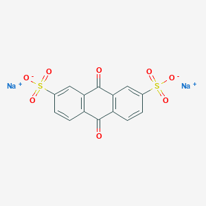 molecular formula C14H8NaO8S2 B052718 Anthraquinone-2,7-disulfonic Acid Disodium Salt CAS No. 853-67-8