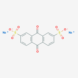 molecular formula C14H6Na2O8S2 B052718 2,7-Anthracenedisulfonic acid, 9,10-dihydro-9,10-dioxo-, disodium salt CAS No. 853-67-8