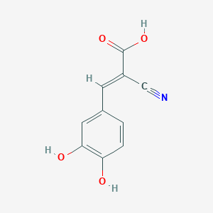 molecular formula C10H7NO4 B052719 (E)-2-Cyano-3-(3,4-dihydroxyphenyl)-2-propenoic acid CAS No. 118409-56-6