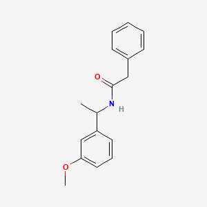 molecular formula C17H19NO2 B5272594 N-[1-(3-methoxyphenyl)ethyl]-2-phenylacetamide 