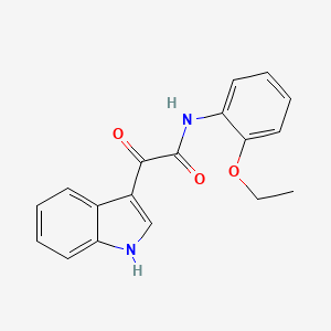 molecular formula C18H16N2O3 B5272689 N-(2-ethoxyphenyl)-2-(1H-indol-3-yl)-2-oxoacetamide 
