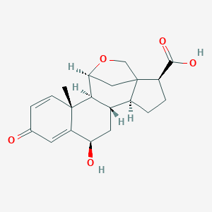 molecular formula C20H24O5 B052731 11,18-Epoxy-6-hydroxy-3-oxoandrost-4-ene-17,18-carbolactone CAS No. 124251-90-7