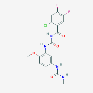 molecular formula C17H15ClF2N4O4 B052733 Glycogen phosphorylase-IN-1 CAS No. 648926-15-2