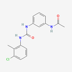 molecular formula C16H16ClN3O2 B5273390 N-(3-{[(3-chloro-2-methylphenyl)carbamoyl]amino}phenyl)acetamide 