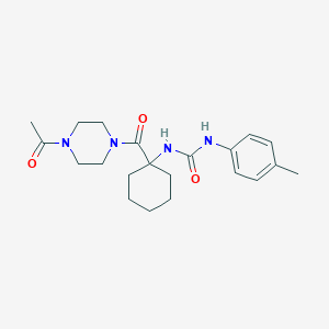 molecular formula C21H30N4O3 B527348 ERAP1-IN-2 
