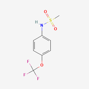molecular formula C8H8F3NO3S B5274314 N-[4-(trifluoromethoxy)phenyl]methanesulfonamide 