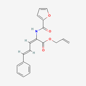 molecular formula C19H17NO4 B5274766 prop-2-enyl (2E,4E)-2-(furan-2-carbonylamino)-5-phenylpenta-2,4-dienoate 