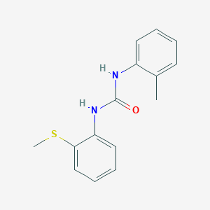molecular formula C15H16N2OS B5274782 N-(2-METHYLPHENYL)-N'-[2-(METHYLSULFANYL)PHENYL]UREA 