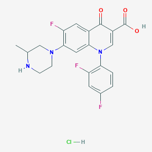 molecular formula C21H19ClF3N3O3 B052748 Temafloxacin Hydrochloride CAS No. 105784-61-0