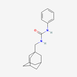 molecular formula C18H24N2O B5275583 N-(1-adamantylmethyl)-N'-phenylurea 