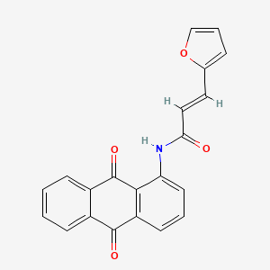 molecular formula C21H13NO4 B5275628 N-(9,10-dioxo-9,10-dihydro-1-anthracenyl)-3-(2-furyl)acrylamide 