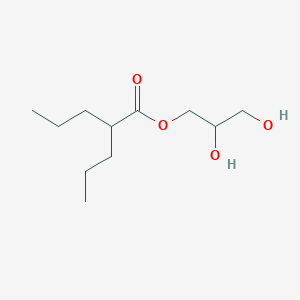 molecular formula C11H22O4 B052760 2,3-Dihydroxypropyl 2-propylpentanoate CAS No. 77656-37-2