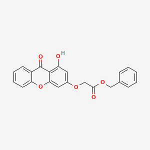 molecular formula C22H16O6 B5276421 benzyl [(1-hydroxy-9-oxo-9H-xanthen-3-yl)oxy]acetate 